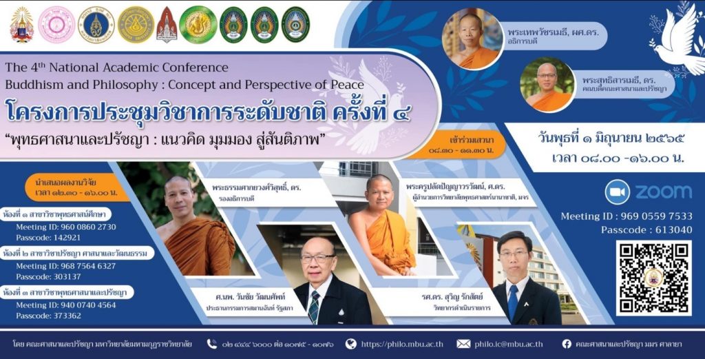 1654044808758 แบบประเมินความพึงพอใจ รับเกียรติบัตร โครงการประชุมวิชาการระดับชาติ ครั้งที่ ๔ พุทธศาสนาและปรัชญา วันที่ 1 มิถุนายน 2565