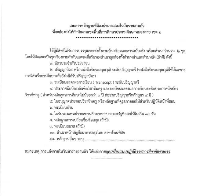 366718819 671473665010217 1745469759134577640 n สพป.หนองคายเขต2 เรียกบรรจุครูผู้ช่วยรอบ2 จำนวน 34 อัตรา บัญชี 2566 รายงานตัว 18 สิงหาคม 2566