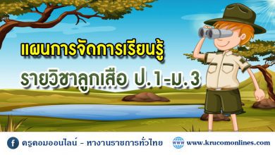 แผนการเรียนรู้วิชาลูกเสือ ชั้น ป.1 - ม.3