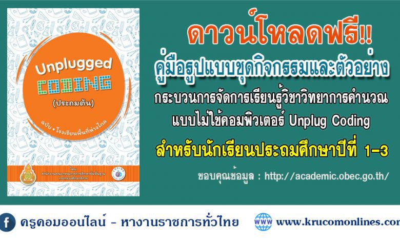 คู่มือรูปแบบชุดกิจกรรมและตัวอย่างกระบวนการจัดการเรียนรู้-1