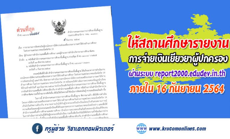 การรายงานการจัดสรรเงินกู้ตามโครงการให้ความช่วยเหลือบรรเทาภาระค่าใช้จ่าย