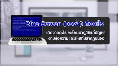 Blue Screen (จอฟ้า) คืออะไร เกิดจากอะไร พร้อมมาดูวิธีแก้ปัญหา