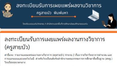 ลงทะเบียน ขอรับการเผยแพร่ผลงานทางวิชาการ จากเพจครูสายบัว รายวิชาวิทยาการคำนวณ การออกแบบและเทคโนโลยี 2565