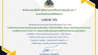 Certificate for นายธีระชัย ใจใส for แบบทดสอบหลังการรับชมการถ่าย... 01 แบบทดสอบรับเกียรติบัตร การถ่ายทอดสดภายใต้หัวข้อ ข่าวสารงานประกันคุณภาพกาญจน์ 1 ครั้งที่ 5/2565วันที่ 22 เมษายน 2565