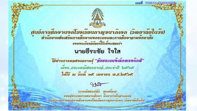 แบบทดสอบออนไลน์ ประเพณีสงกรานต์ ประจำปี 2565 ผ่านเกณฑ์ 70% รับเกียรติบัตรทางอีเมล โดย ศูนย์การศึกษานอกโรงเรียนกาญจนาภิเษก (วิทยาลัยในวัง)