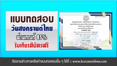 แบบทดสอบออนไลน์ วันสงกรานต์-1