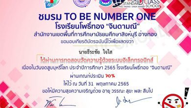 แบบทดสอบออนไลน์ วันงดสูบบุหรี่โลก 2565 รบเกียรติบัตร โดยชมรม TO BE NUMBER ONE โรงเรียนโพธิ์ทอง จินดามณี