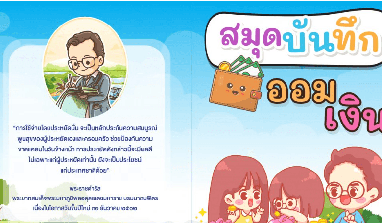 ดาวน์โหลดฟรี แบบบันทึกการออมเงินนักเรียน 2565 สมุดฝากเงิน กิจกรรมออมทรัพย์โรงเรียน พร้อมปกสวย ๆ โดยคลังสื่อการเรียนรู้ พีซีเอช ดีไซน์