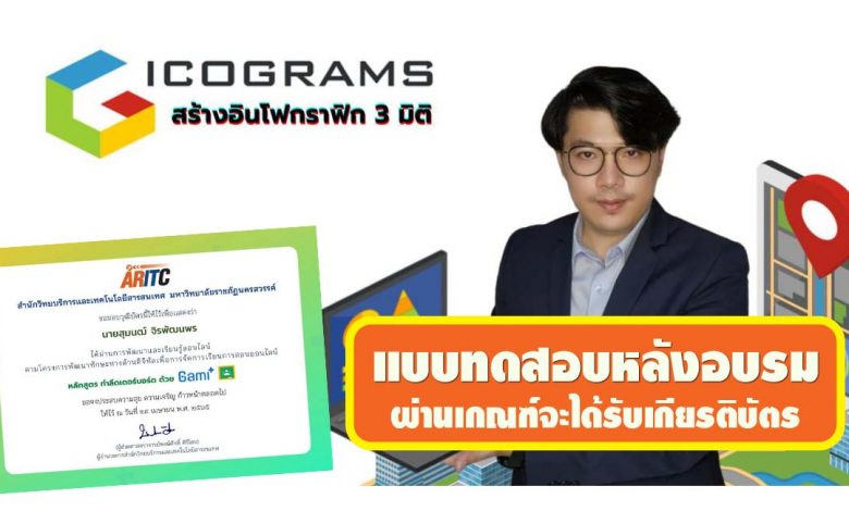 แบบทดสอบหลังอบรมรับเกียรติบัตร อบรม icograms Designer วันที่ 20 พฤษภาคม 2565 โดยเพจต้องให้สอน