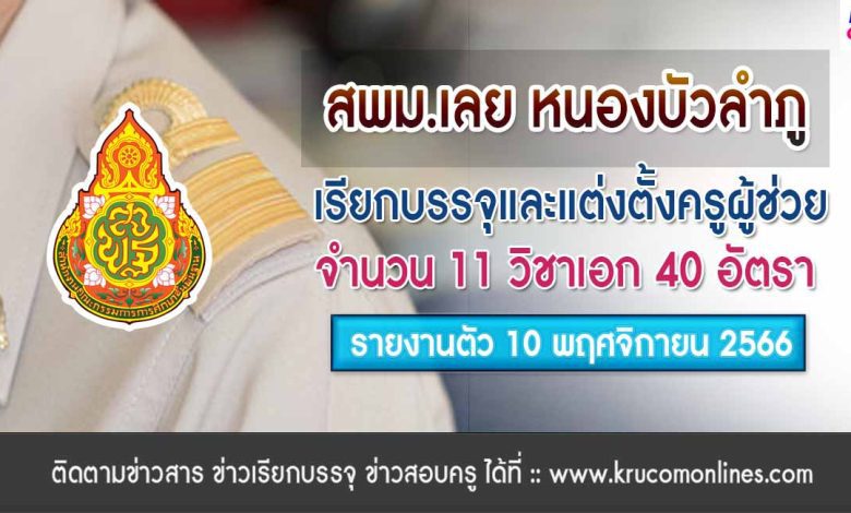 สพม เลย หนองบัวลำภู เรียกบรรจุครูผู้ช่วย 40 อัตรา-1